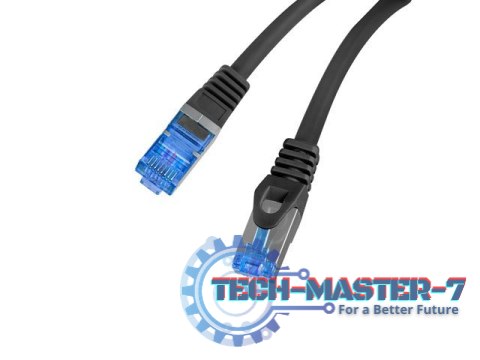 Patchcord kat.6a S/FTP LSZH CCA 0.25m czarny fluke Patchcord kat.6a S/FTP LSZH CCA 0.25m czarny fluke