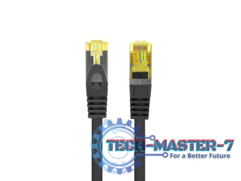 Patchcord kat.6a S/FTP LSZH CU 0.5m fluke passed czarny Patchcord kat.6a S/FTP LSZH CU 0.5m fluke passed czarny