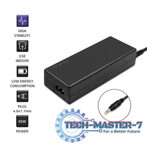 Zasilacz do Huawei 65W | 19V | 3.42A | 4.0*1.7 |+kabel zasilający Zasilacz do Huawei 65W | 19V | 3.42A | 4.0*1.7 |+kabel zasilający