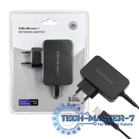 Zasilacz do Lenovo 45W | 20V | 2.25A | slim tip+pin Zasilacz do Lenovo 45W | 20V | 2.25A | slim tip+pin