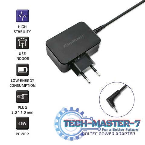 Zasilacz do ultrabooka Asus 45W | 19V | 2.37A | 3.0x1.0 Zasilacz do ultrabooka Asus 45W | 19V | 2.37A | 3.0x1.0