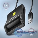 CRE-SM3SD Czytnik kart identyfikacyjnych & SD/microSD/SIM USB