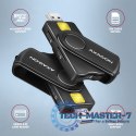 CRE-SMP2A Czytnik kart identyfikacyjnych & SD/microSD/SIM card PocketReader USB