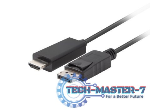 Kabel DisplayPort (M) V1.1 -> HDMI (M) 3m czarny Kabel DisplayPort (M) V1.1 -> HDMI (M) 3m czarny