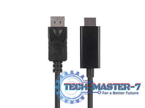 Kabel DisplayPort (M) V1.1 -> HDMI (M) 3m czarny Kabel DisplayPort (M) V1.1 -> HDMI (M) 3m czarny