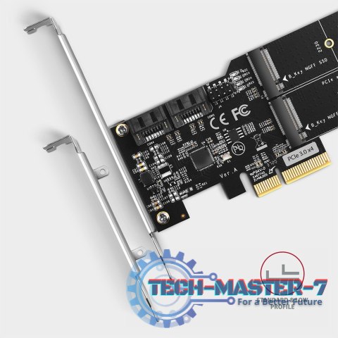 PCES-SA4M2 Kontroler PCIe 2x wewnętrzny port SATA 6G + 2x wewnętrzny port M.2 B-key SATA, SP & LP PCES-SA4M2 Kontroler PCIe 2x wewnętrzny port SATA 6G + 2x wewnętrzny port M.2 B-key SATA, SP & LP