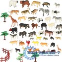 Figurki zwierząt zwierzęta zoo safari farma akcesoria skrzynka 59 el. Figurki zwierząt zwierzęta zoo safari farma akcesoria skrzynka 59 el.