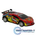 Samochód RC sportowy zdalnie sterowany na pilot auto wyścigowe drift z LED światłami czerwony