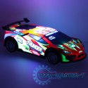 Samochód RC sportowy zdalnie sterowany na pilot auto wyścigowe drift z LED światłami czerwony