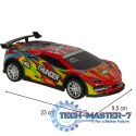 Samochód RC sportowy zdalnie sterowany na pilot auto wyścigowe drift z LED światłami czerwony