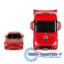 Samochód zdalnie sterowany Rastar 74920 Mercedes-Benz Actros 1:26 czerowny