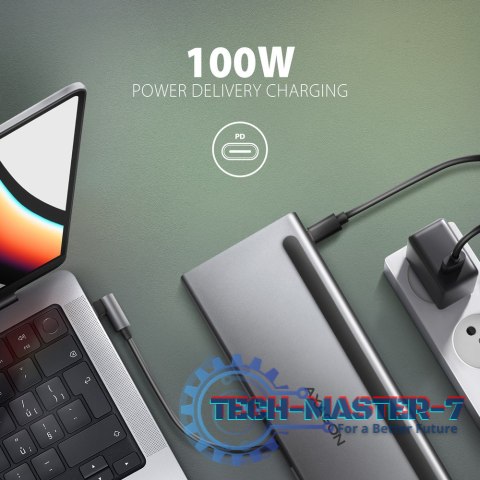 HMC-4KX3 Wieloportowy hub USB 11in1, 5Gbps, 3x USB-A, 2x HDMI 4K/60Hz+ DP 4K/60Hz+ GLAN + SD/microSD + audio, PD 100W, 40cm USB- HMC-4KX3 Wieloportowy hub USB 11in1, 5Gbps, 3x USB-A, 2x HDMI 4K/60Hz+ DP 4K/60Hz+ GLAN + SD/microSD + audio, PD 100W, 40cm USB-
