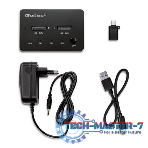 Stacja dokujca dysków 2x SSD M.2 SATA | NGFF | USB typ C Stacja dokujca dysków 2x SSD M.2 SATA | NGFF | USB typ C