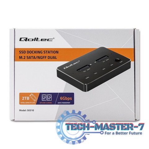 Stacja dokujca dysków 2x SSD M.2 SATA | NGFF | USB typ C Stacja dokujca dysków 2x SSD M.2 SATA | NGFF | USB typ C
