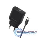 Ładowarka sieciowa 25W GaN USB-C + kabel USB-C, czarna
