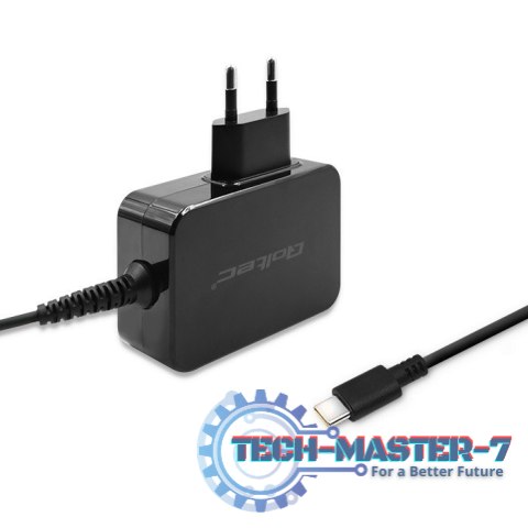 Ładowarka sieciowa 65W | 5-20V | 3-3.25A | USB typ C | PD | Czarna Ładowarka sieciowa 65W | 5-20V | 3-3.25A | USB typ C | PD | Czarna