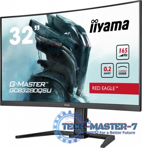 Monitor G-Master 31.5 cala GCB3280QSU-B1 VA,QHD,165Hz,1500R,0.2ms,2xHDMI,2xDP Monitor G-Master 31.5 cala GCB3280QSU-B1 VA,QHD,165Hz,1500R,0.2ms,2xHDMI,2xDP