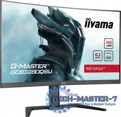 Monitor G-Master 31.5 cala GCB3280QSU-B1 VA,QHD,165Hz,1500R,0.2ms,2xHDMI,2xDP Monitor G-Master 31.5 cala GCB3280QSU-B1 VA,QHD,165Hz,1500R,0.2ms,2xHDMI,2xDP