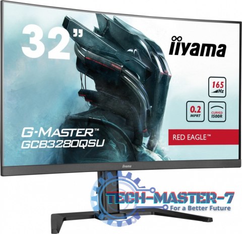 Monitor G-Master 31.5 cala GCB3280QSU-B1 VA,QHD,165Hz,1500R,0.2ms,2xHDMI,2xDP Monitor G-Master 31.5 cala GCB3280QSU-B1 VA,QHD,165Hz,1500R,0.2ms,2xHDMI,2xDP