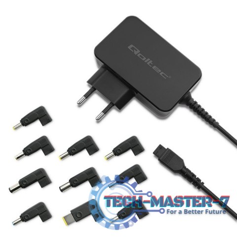 Uniwersalny zasilacz sieciowy 65W | 10 wtyczek Uniwersalny zasilacz sieciowy 65W | 10 wtyczek