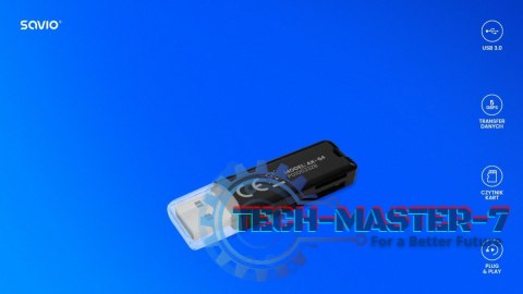 Czytnik kart SD, USB 3.0, 5 Gbps, AK-64 Czytnik kart SD, USB 3.0, 5 Gbps, AK-64
