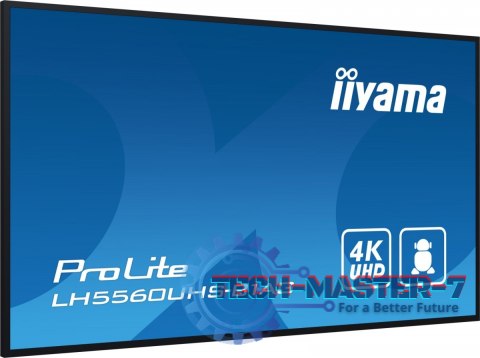 Monitor wielkoformatowy 55 cale LH5560UHS-B1AG matowy 24h/7 500(cd/m2) VA 3840 x 2160 UHD(4K) Android.11 Wifi CMS(iiSignage2) Monitor wielkoformatowy 55 cale LH5560UHS-B1AG matowy 24h/7 500(cd/m2) VA 3840 x 2160 UHD(4K) Android.11 Wifi CMS(iiSignage2)