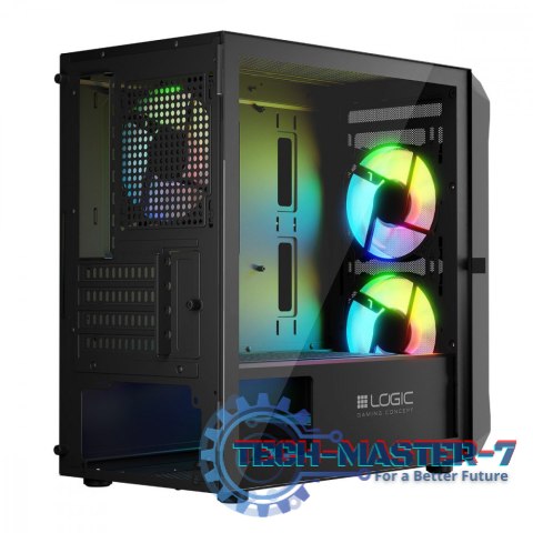 Obudowa Komputerowa Logic Portos ARGB Mini USB 3.0 Czarna Obudowa Komputerowa Logic Portos ARGB Mini USB 3.0 Czarna