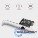 PCEE-GRL Karta sieciowa PCIe 1x Gigabit Ethernet port RJ-45, chipset Realtek 8111L w. SP & LP