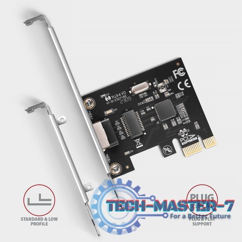 PCEE-GRL Karta sieciowa PCIe 1x Gigabit Ethernet port RJ-45, chipset Realtek 8111L w. SP & LP PCEE-GRL Karta sieciowa PCIe 1x Gigabit Ethernet port RJ-45, chipset Realtek 8111L w. SP & LP