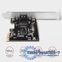 PCEE-GRL Karta sieciowa PCIe 1x Gigabit Ethernet port RJ-45, chipset Realtek 8111L w. SP & LP