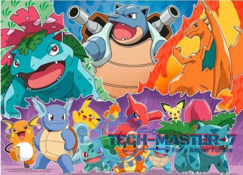 Puzzle 4x100 elementów Pokemon Puzzle 4x100 elementów Pokemon