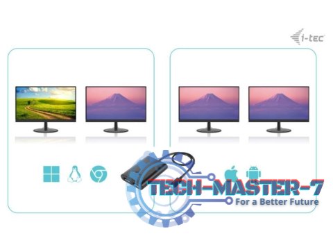 Stacja dokująca USB-C Dual 4K/60Hz (single 8K/30Hz) DP Video Adapter Stacja dokująca USB-C Dual 4K/60Hz (single 8K/30Hz) DP Video Adapter