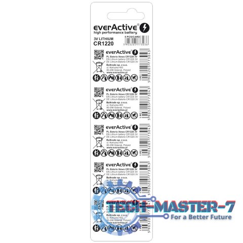 Baterie litowe mini CR1220 blister 5 sztuk Baterie litowe mini CR1220 blister 5 sztuk