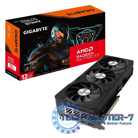 Karta graficzna Radeon RX 7700 XT GAMING OC 12G GNDR6 192bit 2DP/2HDMI Karta graficzna Radeon RX 7700 XT GAMING OC 12G GNDR6 192bit 2DP/2HDMI