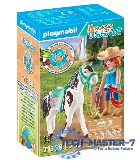 Zestaw z figurkami Horses 71358 Ellie i Sawdust ćwiczące western riding Zestaw z figurkami Horses 71358 Ellie i Sawdust ćwiczące western riding