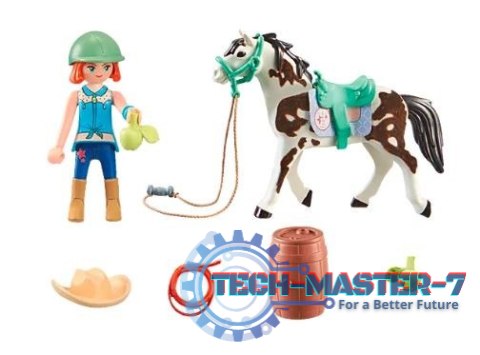 Zestaw z figurkami Horses 71358 Ellie i Sawdust ćwiczące western riding Zestaw z figurkami Horses 71358 Ellie i Sawdust ćwiczące western riding