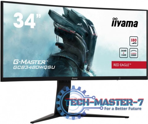 Monitor 34 cale GCB3480WQSU-B1 VA,UWQHD,180HZ,0.4ms,1500R(Curved), 2xHDMI,2xDP,2xUSB 3.2,2x3W,HDR400,HAS(110mm),VESA(100x100mm Monitor 34 cale GCB3480WQSU-B1 VA,UWQHD,180HZ,0.4ms,1500R(Curved), 2xHDMI,2xDP,2xUSB 3.2,2x3W,HDR400,HAS(110mm),VESA(100x100mm
