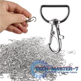 Karabińczyk metalowy rybka 2 mm 500 szt.