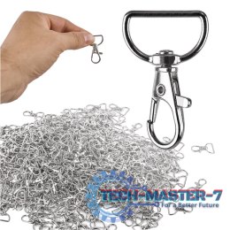 Karabińczyk metalowy rybka 2 mm 500 szt.