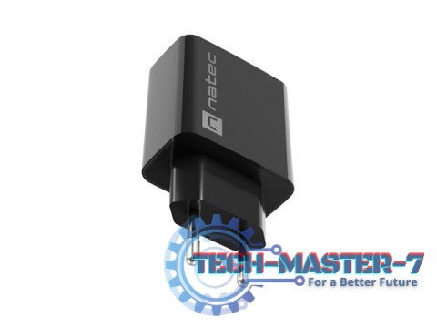 Ładowarka sieciowa Ribera 1x USB-A + 1x USB-C 20W Czarna Ładowarka sieciowa Ribera 1x USB-A + 1x USB-C 20W Czarna
