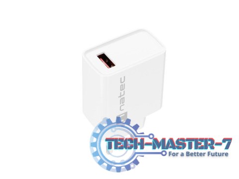 Ładowarka sieciowa Ribera 1x USB-A 18W Biała Ładowarka sieciowa Ribera 1x USB-A 18W Biała