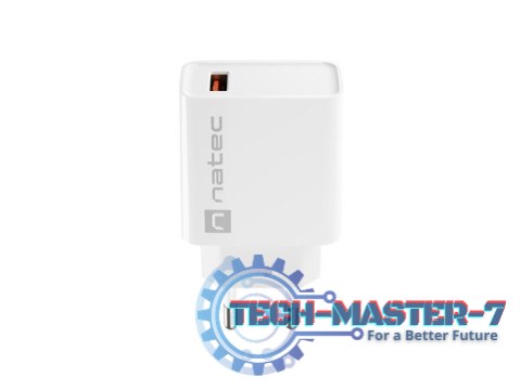 Ładowarka sieciowa Ribera 1x USB-A 18W Biała Ładowarka sieciowa Ribera 1x USB-A 18W Biała