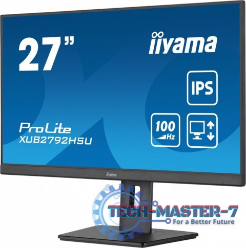 Monitor ProLite XUB2792HSU-B6 27 cali IPS,HDMI,DP,100Hz,SLIM,4xUSB3.2,PIVOT, HAS(150mm),2x2W Monitor ProLite XUB2792HSU-B6 27 cali IPS,HDMI,DP,100Hz,SLIM,4xUSB3.2,PIVOT, HAS(150mm),2x2W