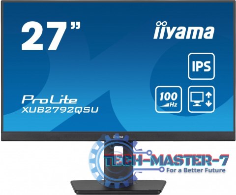 Monitor ProLite XUB2792QSU-B6 27 cali IPS,QHD,HAS(150mm),100Hz,4xUSB3.2,SLIM Monitor ProLite XUB2792QSU-B6 27 cali IPS,QHD,HAS(150mm),100Hz,4xUSB3.2,SLIM