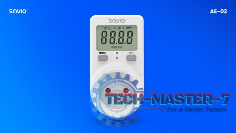 Watomierz z wyświetlaczem LCD, 16A, 3680W, AE-02 Watomierz z wyświetlaczem LCD, 16A, 3680W, AE-02