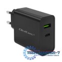Ładowarka Super Quick PD | 1xUSB-C | 1xUSB | 45W | 5-20V | 2.25-3A | Czarna Ładowarka Super Quick PD | 1xUSB-C | 1xUSB | 45W | 5-20V | 2.25-3A | Czarna