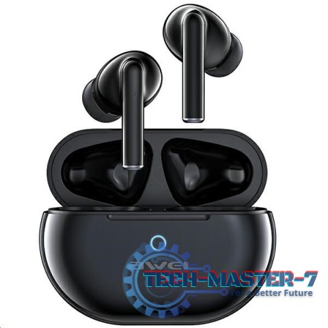 Słuchawki stereo Bluetooth T61 TWS Czarne Słuchawki stereo Bluetooth T61 TWS Czarne
