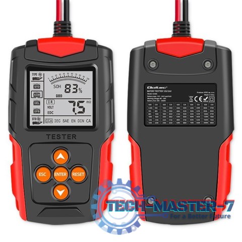 Cyfrowy tester akumulatora z wyświetlaczem LCD | 12V | 24V | 3Ah-200Ah Cyfrowy tester akumulatora z wyświetlaczem LCD | 12V | 24V | 3Ah-200Ah