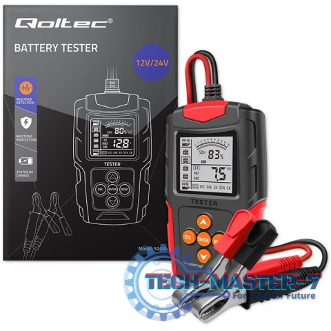 Cyfrowy tester akumulatora z wyświetlaczem LCD | 12V | 24V | 3Ah-200Ah Cyfrowy tester akumulatora z wyświetlaczem LCD | 12V | 24V | 3Ah-200Ah