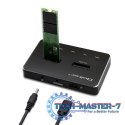 Stacja dokująca dysków SSD M.2 | NVMe | SATA | USB-C | DUAL 2 x 2TB Stacja dokująca dysków SSD M.2 | NVMe | SATA | USB-C | DUAL 2 x 2TB